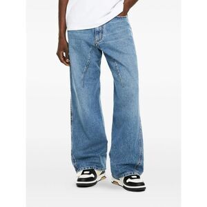 Off-White Blue Denim - Wide-Leg Jeans Men